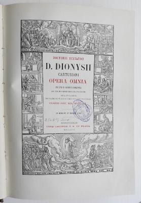 BN 2686.1896-1 bis 41 : Doctoris ecstatici D. Dionysii Cartusiani opera omnia (1896)