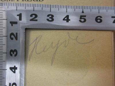 - (Heyde), Von Hand: Name; 'Heyde'. 