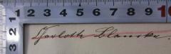 - (Blancke, Charlotte), Von Hand: Name; 'Charlotte Blancke'. 