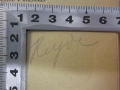 - (Heyde), Von Hand: Name; 'Heyde'. 