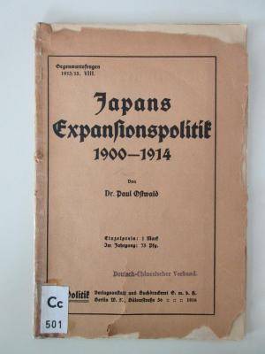 Cc 501 : Japans Expansionspolitik 1900-1914 (1916)