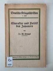 Cc 499 : Charakter und Politik des Japaners (1915)