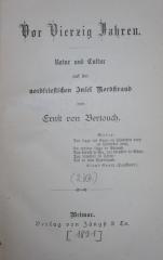 Bk 1322: Vor Vierzig Jahren : Natur und Cultur auf der nordfriesischen Insel Nordstrand (1891)