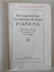 Cc 446 : Die hygienischen Verhältnisse der Insel Formosa (1911)