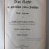SA 216 2 : Das Recht im gewerblichen Arbeits=Verhältnis (1904)