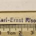 - (Riso, Karl-Ernst), Stempel: Name; 'Karl-Ernst Riso
'.  (Prototyp)