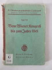 G 889-7 : Vom Wiener Kongreß bis zum Jahre 1861 (1929)