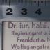 A XII 2 (ausgesondert) : Deutsche Justiz und Verwaltung. Vergangenheit, Gegenwart, Zukunft (1935)