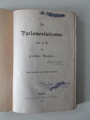 Ig 134 2 : Der Parlamentarismus wie er ist. (1881)