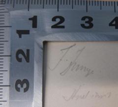 - (Junge, Franz ), Von Hand: Name; 'F. Junge
stud. jur.'. 