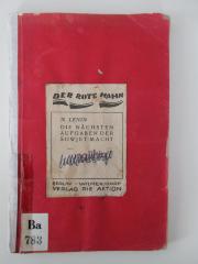 Ba 783 : Die nächsten Aufgaben der Sowjet-Macht (1919)
