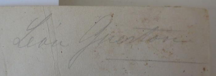  La Henriade (1823);- (Gueston, León), Von Hand: Autogramm, Name; 'León Gueston'. 