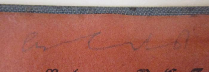  M. Tullii Ciceronis Cato maior de senectute, Laelius de amicitia, Paradoxa (o.J.);- (unbekannt), Von Hand: Notiz; 'erledigt'. 