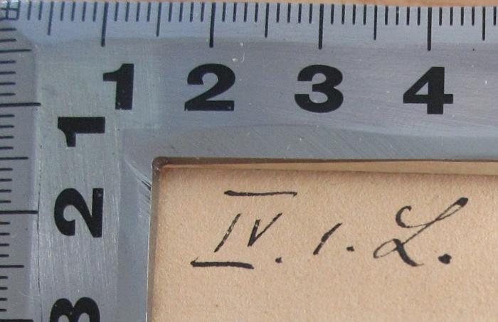 -, Von Hand: Datum; 'IV.1.L. [Z]'