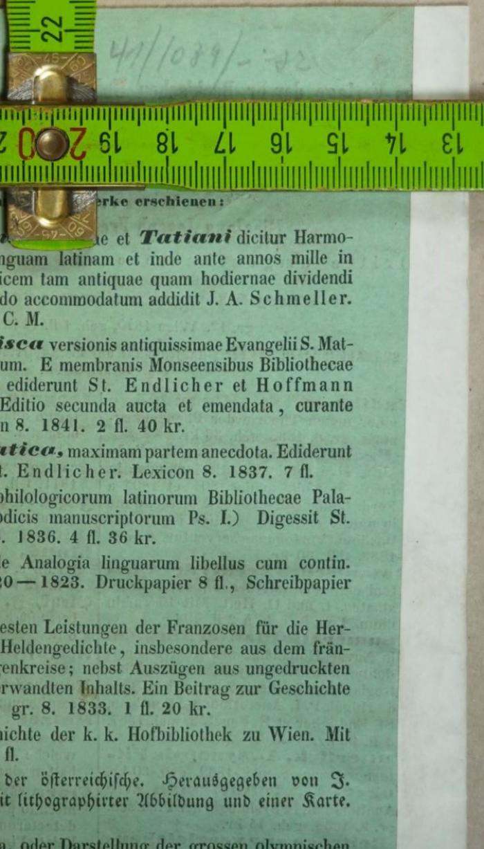 - (Antiquariat Alfred Wolf (Wien)), Von Hand: Inventar-/ Zugangsnummer, Buchhändler; '41 / 1089 / [?]'. 