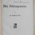 A 751 : Das Zeitungswesen (1910)