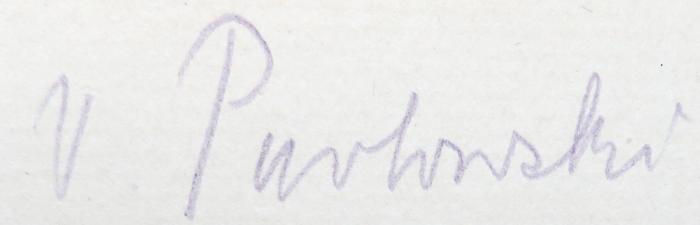 - (P[...]ski, [...] v.), Von Hand: Name; 'v. P[…]ski'. 