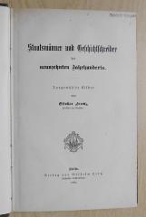 Gf 419 : Staatsmänner und Geschichtschreiber des neunzehnten Jahrhunderts : ausgewählte Bilder (1896)