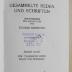 B 976b-1 : Ferdinand Lassalle - Gesammelte Reden und Schriften : Der Italienische Krieg : Franz von Sickingen. (1919)