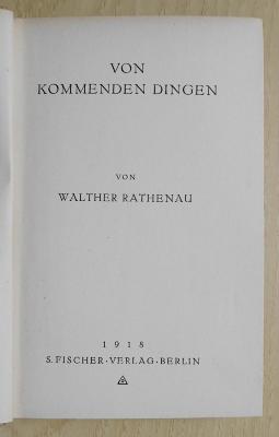SH 1613 : Von kommenden Dingen (1918)