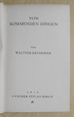 SH 1613 : Von kommenden Dingen (1918)