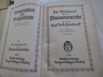 I 232 b 10: Die Blütezeit des Pharaonenreichs (1926)