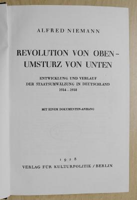 SH 1629 : Revolution von oben-Umsturz von unten (1928)
