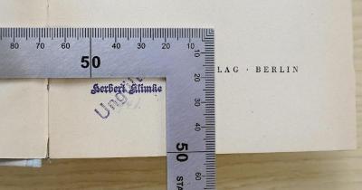 - (Klimke, Herbert), Stempel: Name; 'Herbert Klimke [+ Datum]'.  (Prototyp)