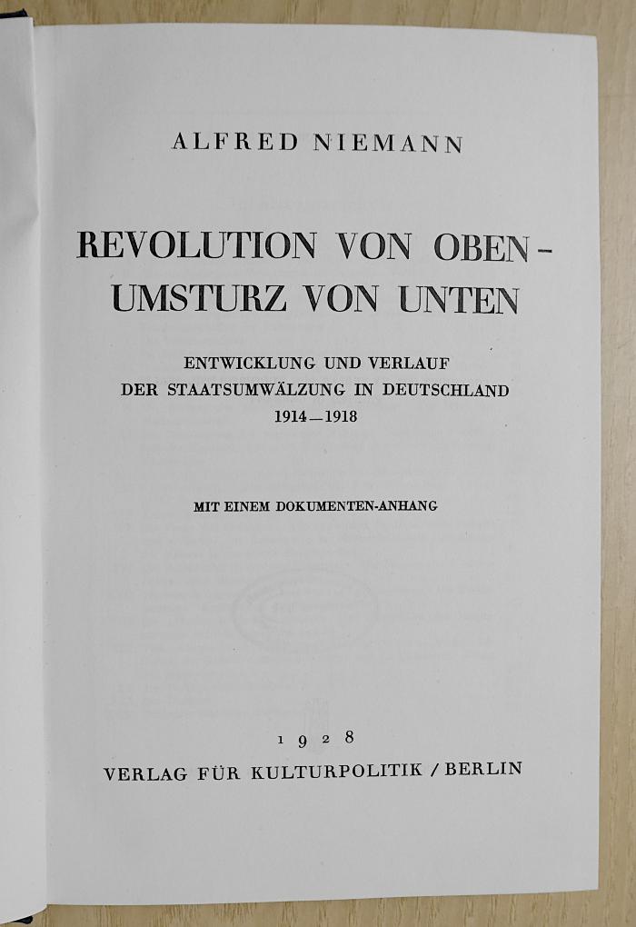 SH 1629 : Revolution von oben-Umsturz von unten (1928)