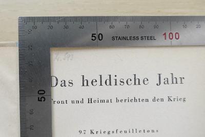 - (Klimke, Herbert), Von Hand: Nummer; 'Nr. 593 [?]'. 