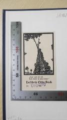 - (Bock, Otto), Etikett: Exlibris; '"Zwar weiß ich viel, Doch möcht' ich alles wissen!" Exlibris Otto Bock Lit. Vol.'. 