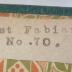 J / 343 (Fabian, Ernst), Etikett: Name, Exemplarnummer; 'Ernst Fabian.
No. ##.'.  (Prototyp)