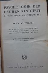 XV 2968 d 2.Ex.: Psychologie der frühen Kindheit bis zum sechsten Lebensjahre (1927)