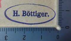 G46 / 2872 (Böttiger, H.), Stempel: Name; 'H. Böttiger.'.  (Prototyp)