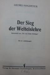 Ke 503: Der Sieg der Welteislehre (1936)