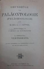 Ke 194 c 2: Grundzüge der Paläontologie (Paläozoologie). II. Abteilung: Vertrebrata (1918)