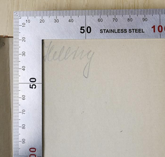 - (Helling, Martha), Von Hand: Name, Autogramm; 'Helling'. 