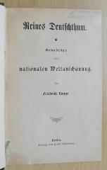 Bf 179 : Reines Deutschthum (1893)