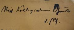 - (Neuberg, Carl;Fürbringer, Paul), Von Hand: Widmung, Autor; 'Mit Kollegialem Gruß
d. Verf.'. 