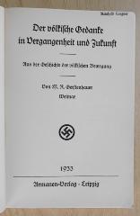 Bf 155 : Der völkische Gedanke in Vergangenheit und Zukunft : aus der Geschichte der völkischen Bewegung (1933)