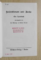 Pb 635 : Freidenkertum und Kirche (1932)
