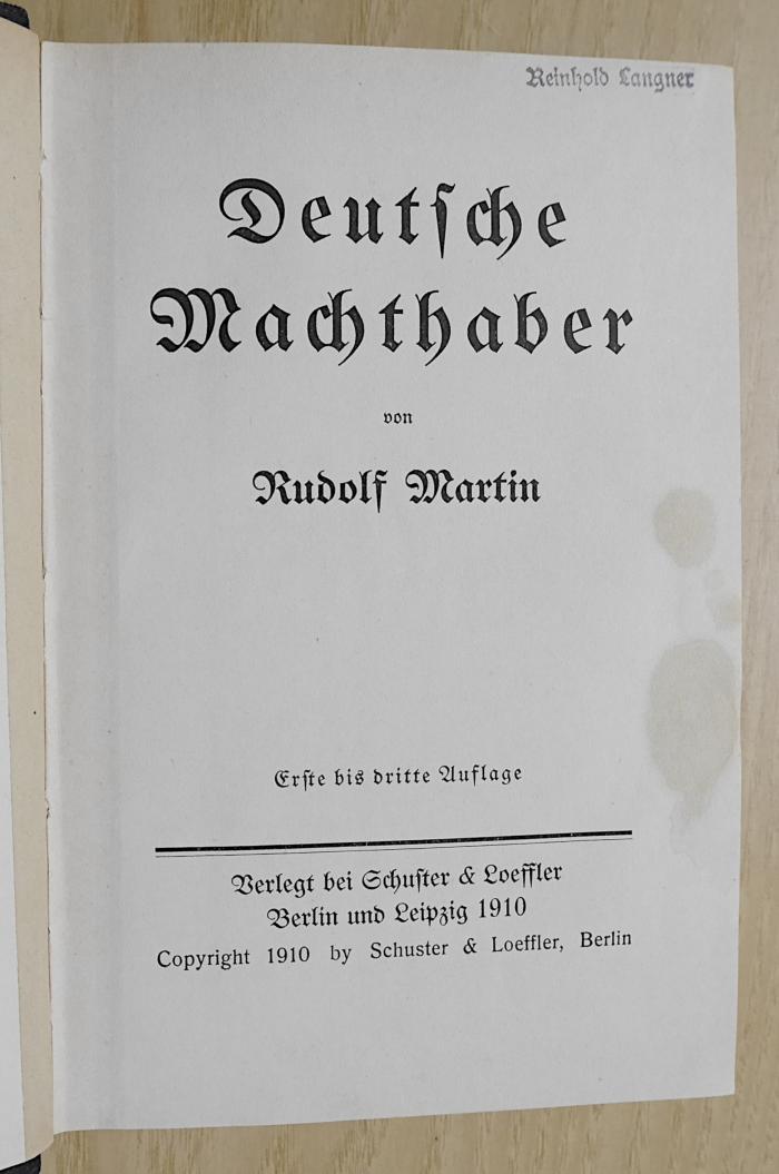 Gd 424 : Deutsche Machthaber (1910)