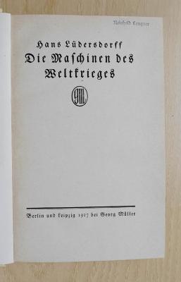 Bf 284 3 : Die Maschinen des Weltkrieges (1917)