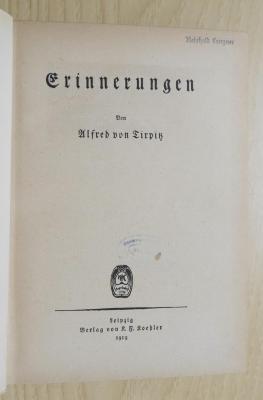 Gc 121b : Erinnerungen (1919)