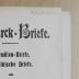 Gd 438 : Bismarck-Briefe : 1. Familien-Briefe ; 2. Politische Briefe (1910)