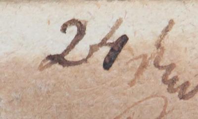 - (Plate, [...]), Von Hand: Nummer; '24'. 