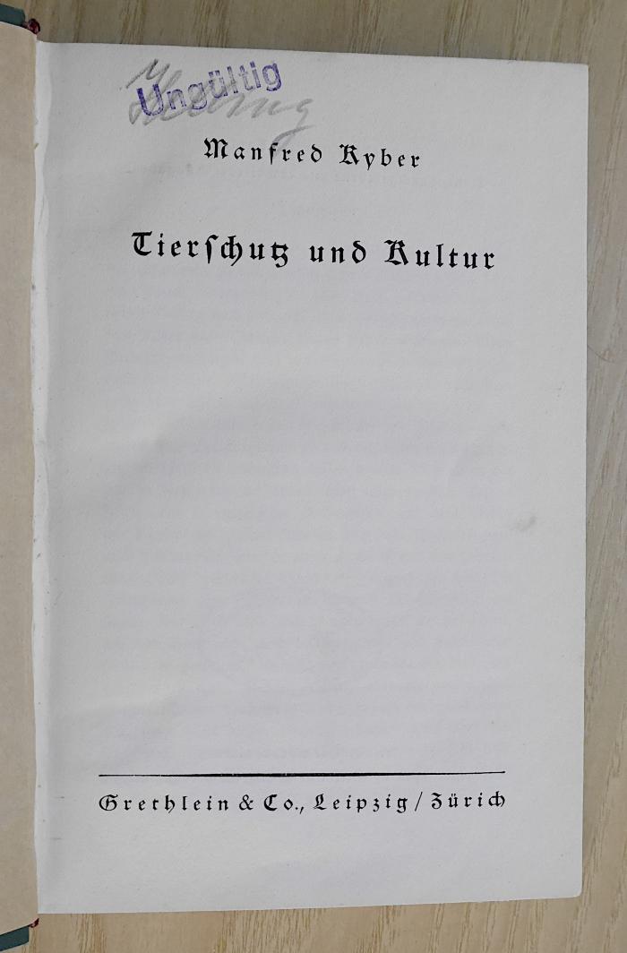 SH 2154 : Tierschutz und Kultur (1925)