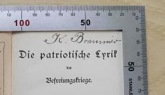 - (Brammer, Karl), Von Hand: Autogramm, Name; 'K. Brammer'. 