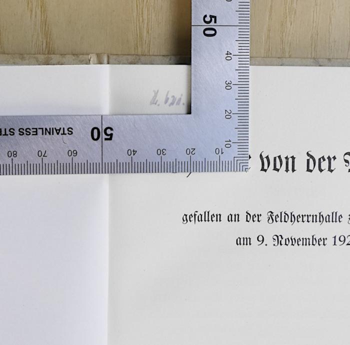 Ge 688 : Theodor von der Pfordten (1924);- (Klimke, Herbert), Von Hand: Nummer; 'Nr. 621.'. 