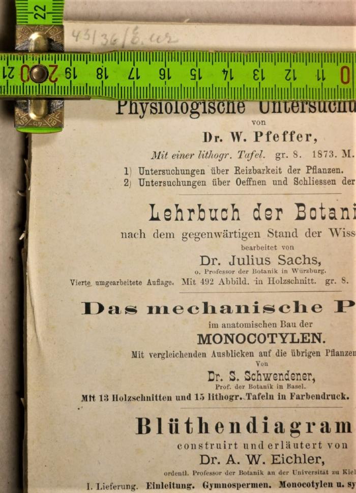 - (Antiquariat Alfred Wolf (Wien)), Von Hand: Inventar-/ Zugangsnummer, Buchhändler; '43/36/[?]'. 